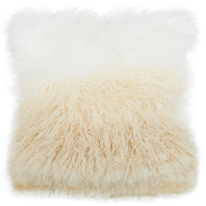 Arendira Mongolian Fur Natural Ombre Cushion image 1