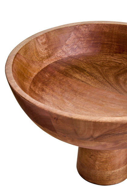 Cambridge Mango Wood Pedestal Fruit Bowl image 6