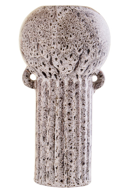 Cuorgne Speckled Brown Stoneware Large Vase image 1