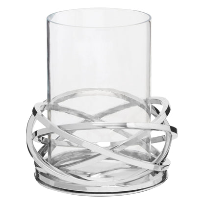 Crowbora Silver Small Twist Candle Holder image 2