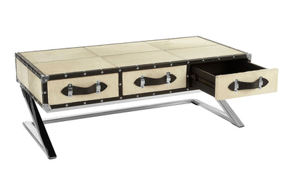 Alvar Natural Hair-on Leather Coffee Table image 7