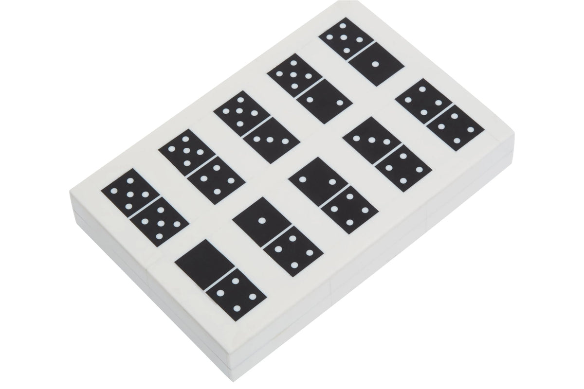 Droitwich Black White Set Domino Box image 1