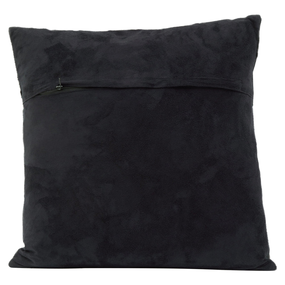 Ebba Black Grey Hair-on Leather Cushion image 3
