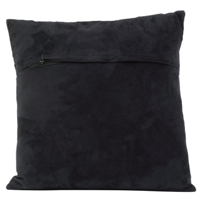 Ebba Black Grey Hair-on Leather Cushion image 3