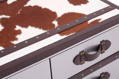 Tentera Brown White Hair-on Coffee Table image 12