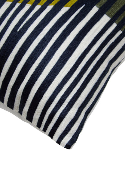 Jorath Green White Square Cushion image 7