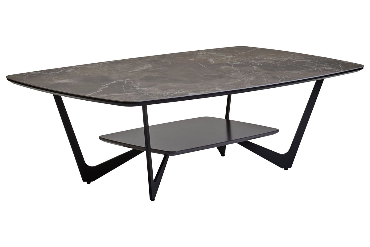 Grosseto Grey Ceramic Marble Coffee Table image 2
