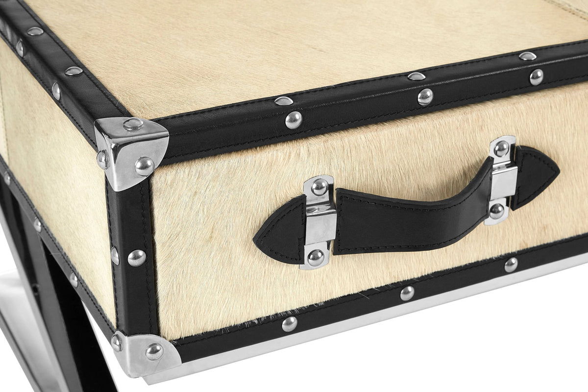 Alvar Natural Hair-on Leather Coffee Table image 9