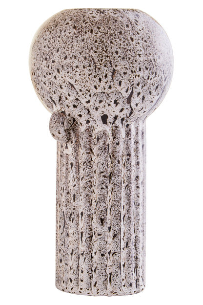 Cuorgne Speckled Brown Stoneware Large Vase image 2