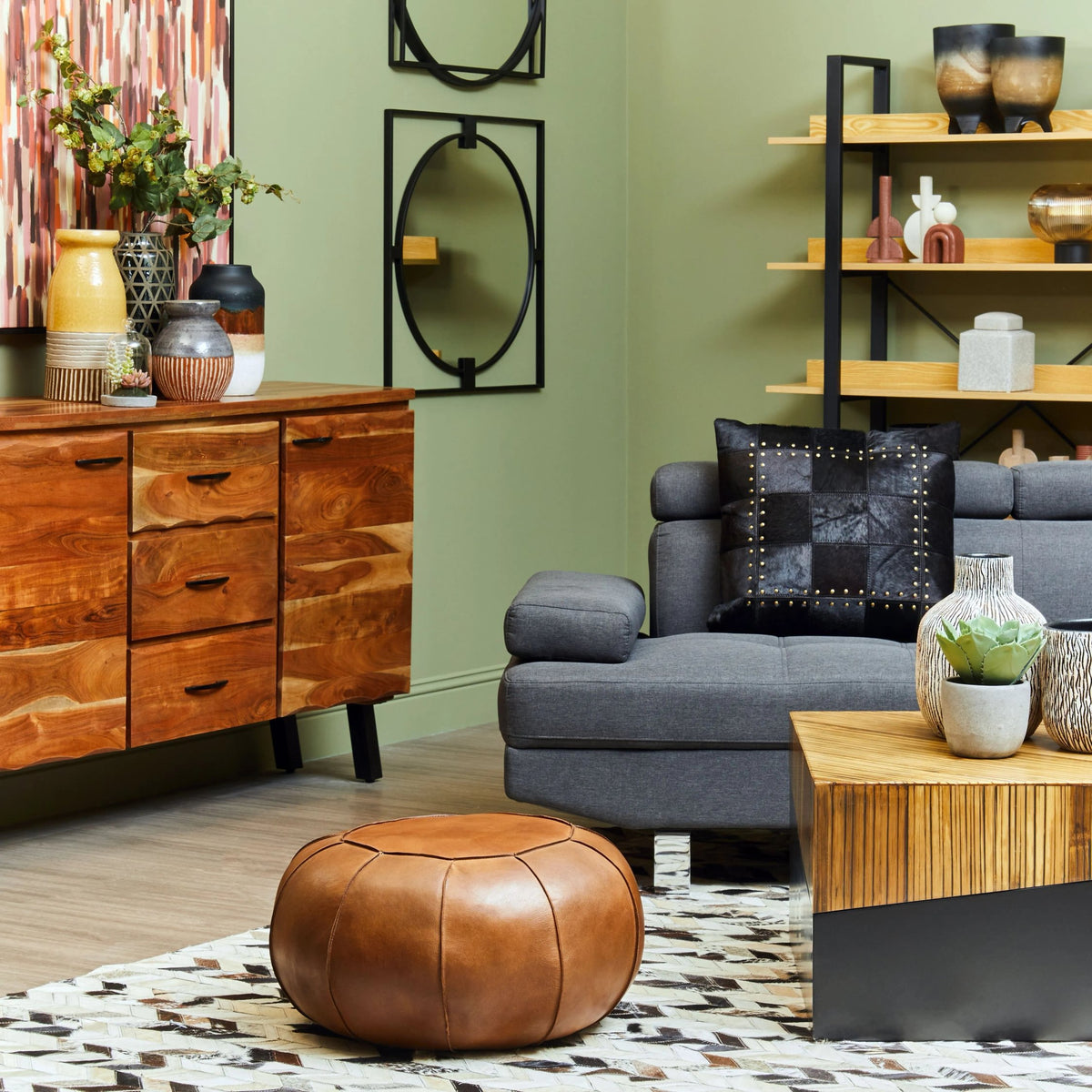 Orvelle Large Wooden Black Ombre Planter image 5