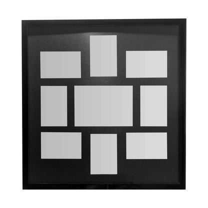 Southampton Black Polyresin 9 Multi Photo Frame