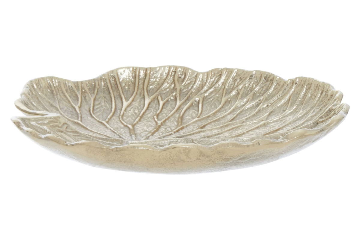 Baldock Small Gold Lotus Leaf Plate image 1