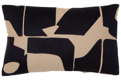 Lerici Black Natural Rectangular Cushion image 1