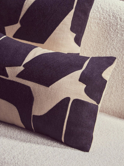 Lerici Black Natural Rectangular Cushion image 5