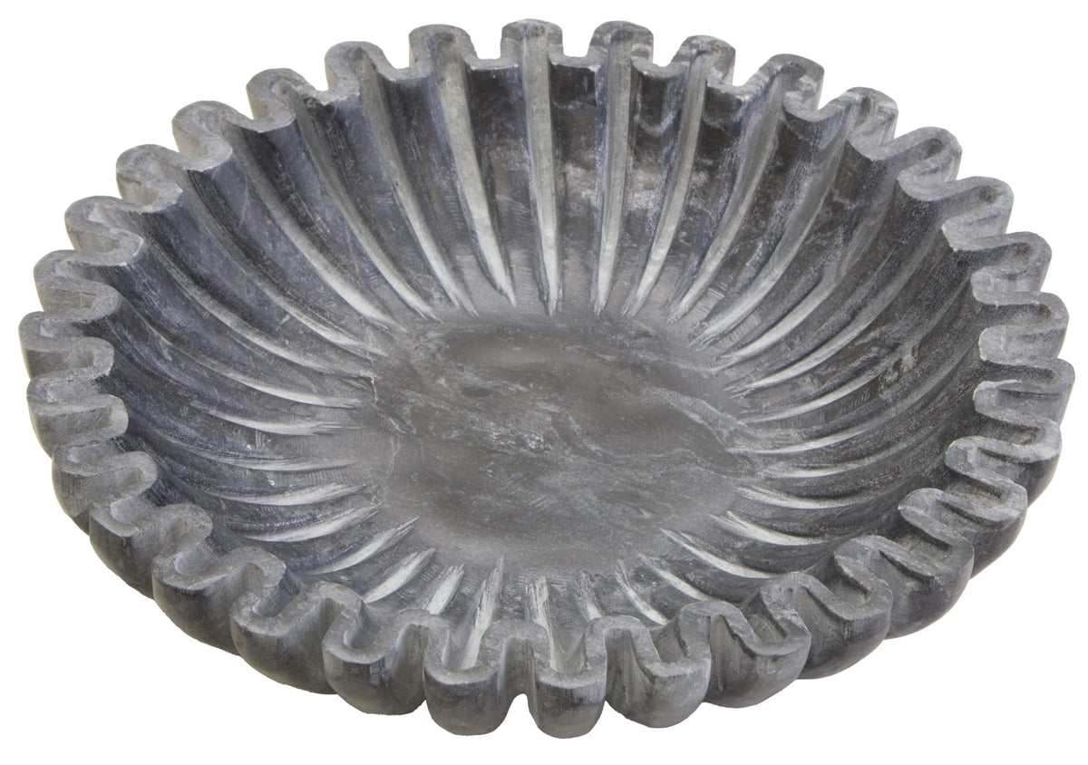 Orquin Grey Marble Small Fluted Bowl image 2