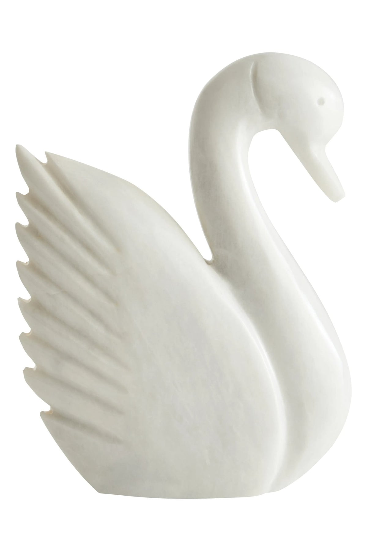 Hyvath White Marble Decorative Swan image 4