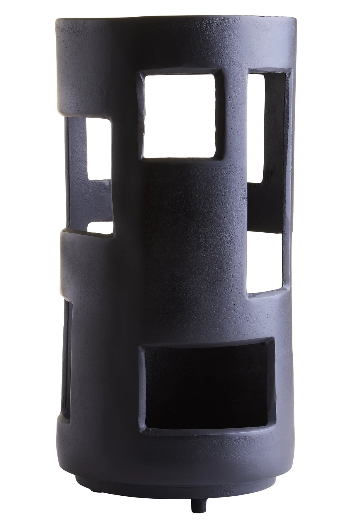 Sirvik BlackTextured Large Candle Holder image 1