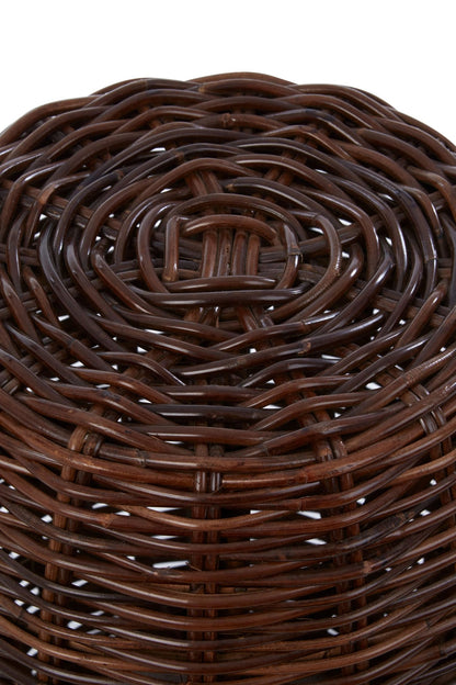 Wolvyn Natural Croco Rattan Stool