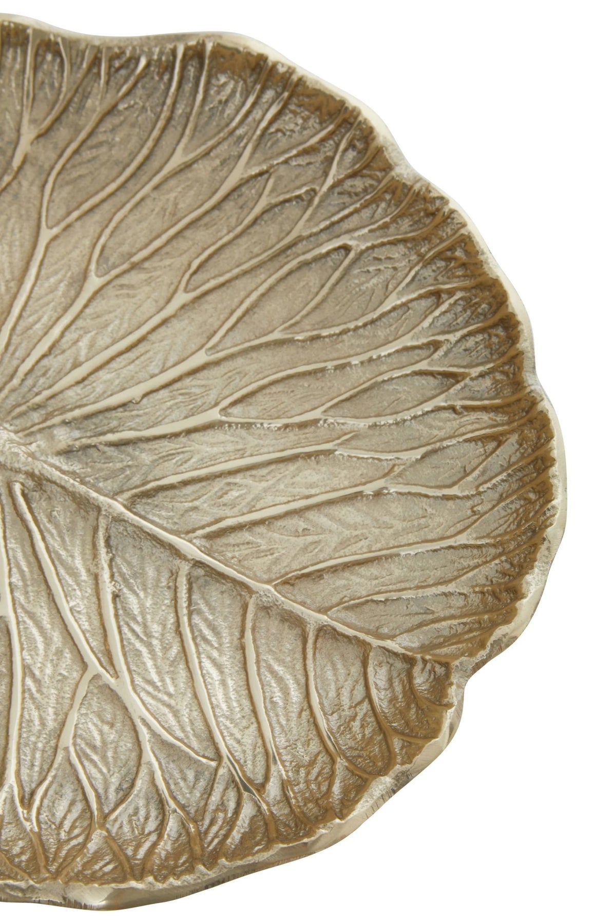 Baldock Small Gold Lotus Leaf Plate image 5