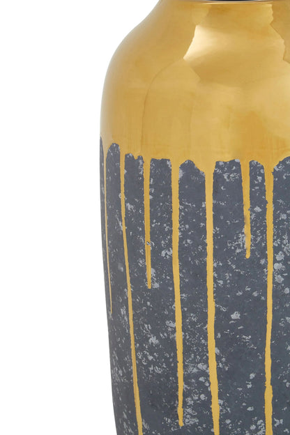 Voghera Grey Gold Large Vase