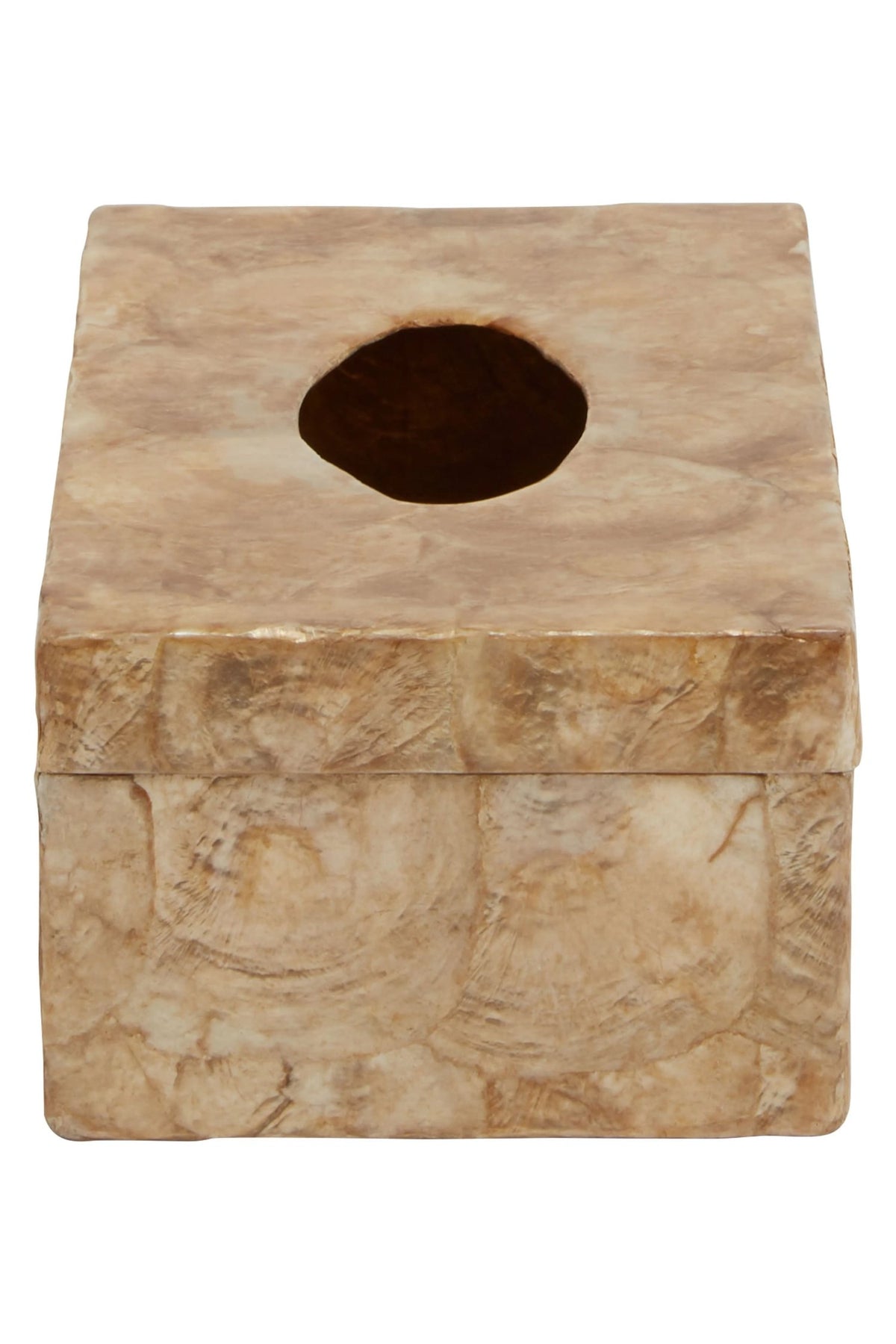 Melton Beige Seashell Tissue Box image 3