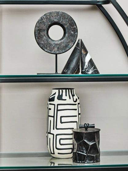 Greta Set Black Marble Bookends image 8