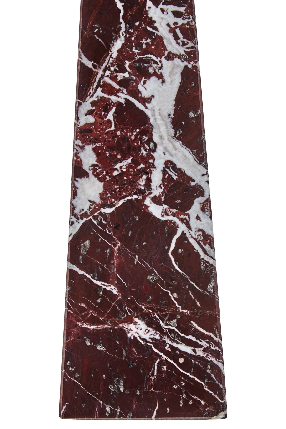 Luino Large Red Marble Obelisk