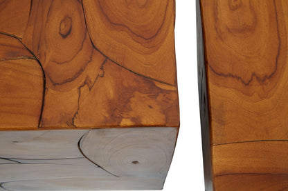 Ronneby Set 3 Teak Side Tables Stools