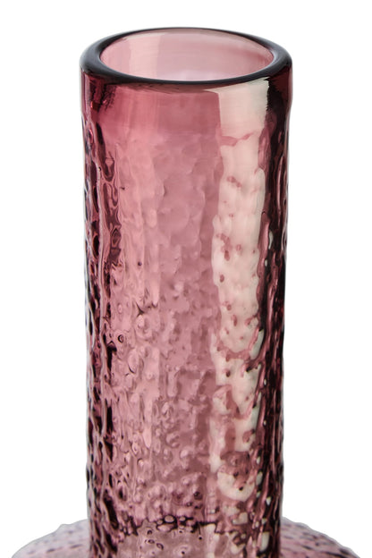 Cottingham Pink Textured Glass Small Bottle image 8