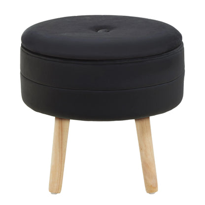 Nexelle Black Velvet Stool