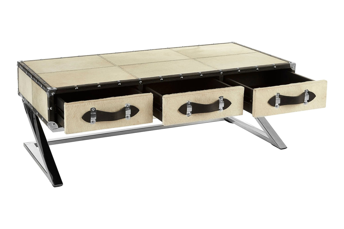 Alvar Natural Hair-on Leather Coffee Table image 8