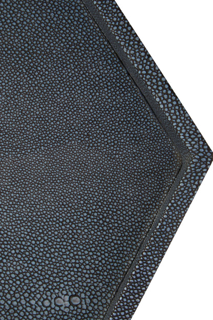 Illasi Set Hexagonal Blue Shagreen Tray image 7
