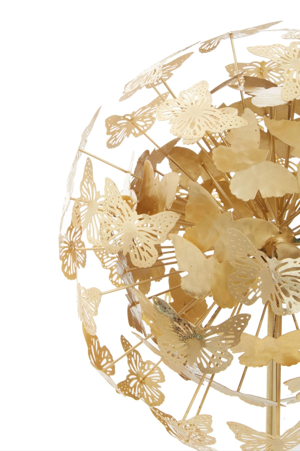 Polegate Gold Butterfly Sculpture