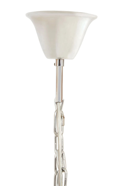 Mertona Glass Chrome Prism Light Fifteen Bulbs