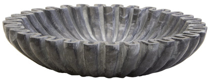 Orquin Grey Marble Small Fluted Bowl image 1