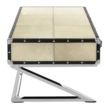 Alvar Natural Hair-on Leather Coffee Table image 3