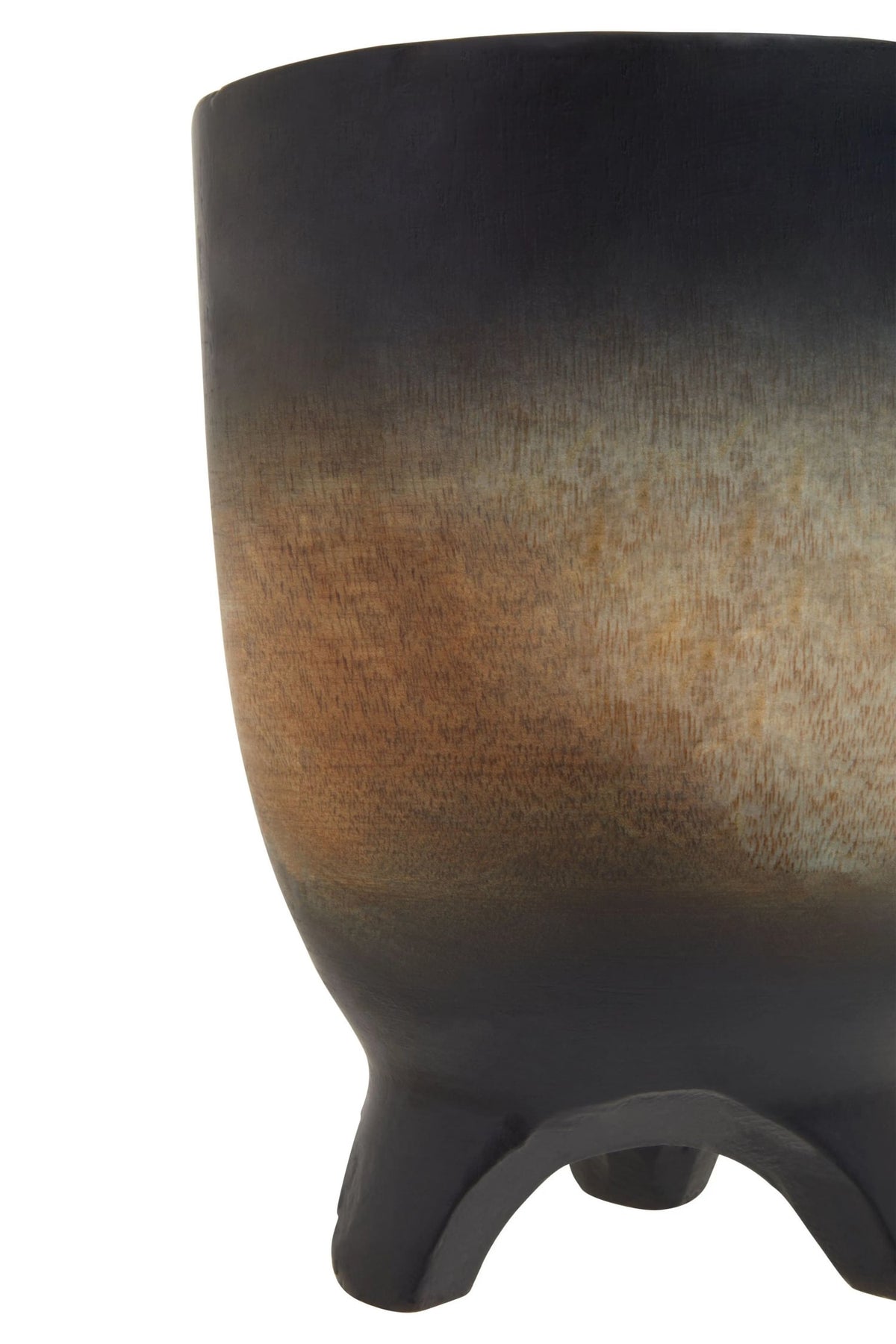 Orvelle Large Wooden Black Ombre Planter image 11