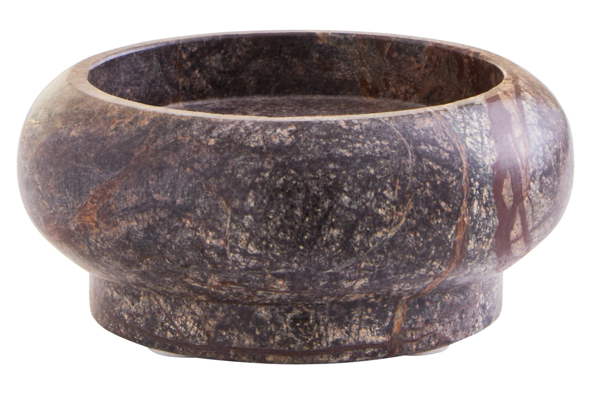 Lipari Forest Green Marble Candle Holder image 1