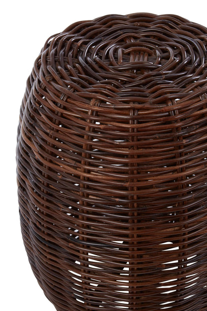 Wolvyn Natural Croco Rattan Stool