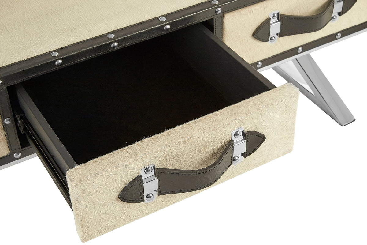 Alvar Natural Hair-on Leather Coffee Table image 11