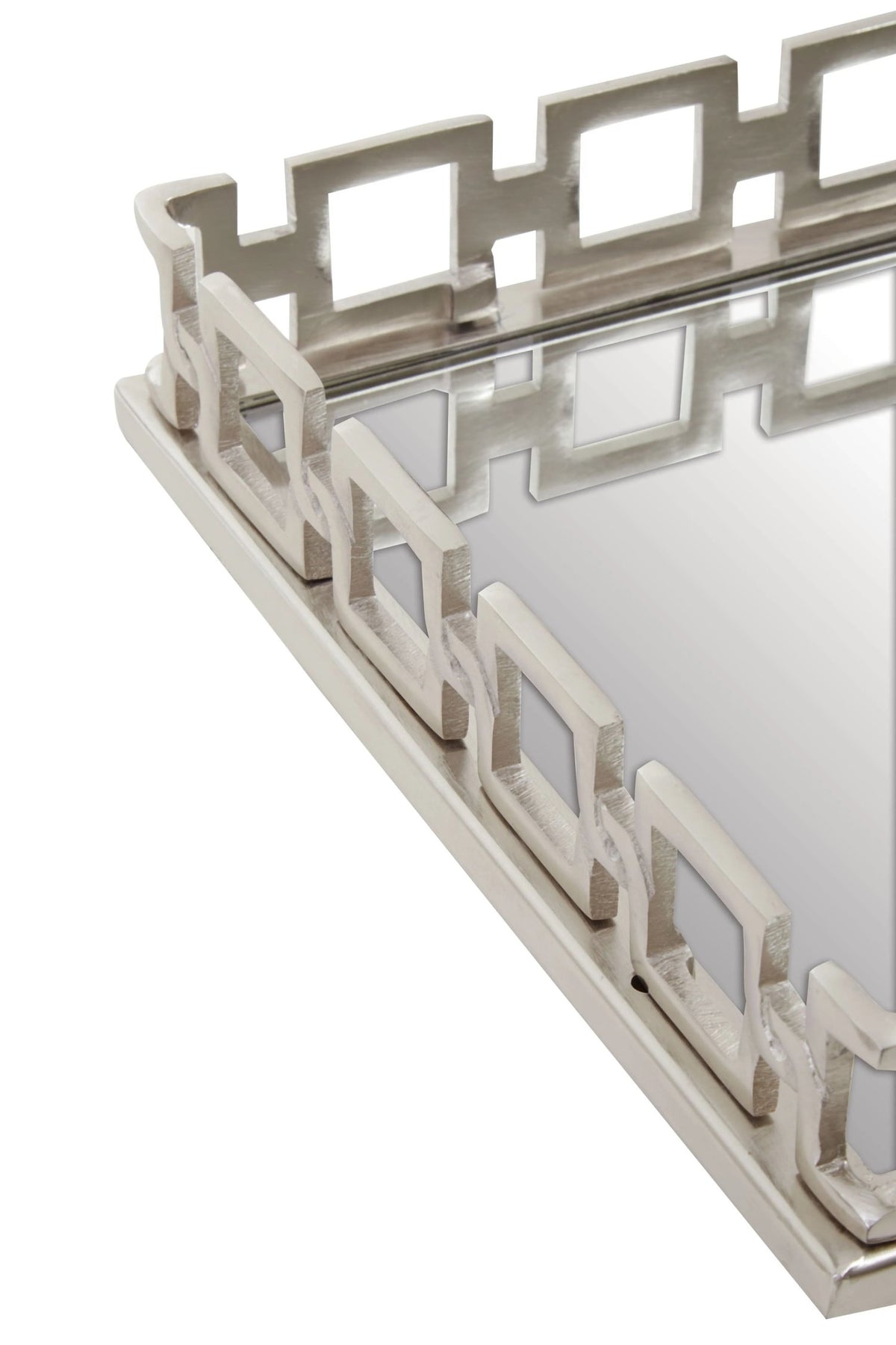 Sheffield Square Nickel Mirror Tray image 8
