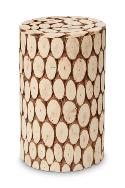 Chesterfield Fir Wood Side Table Stool