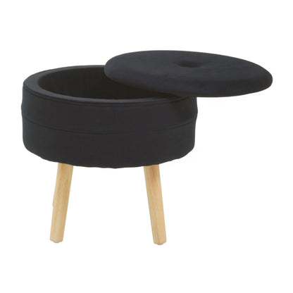 Nexelle Black Velvet Stool