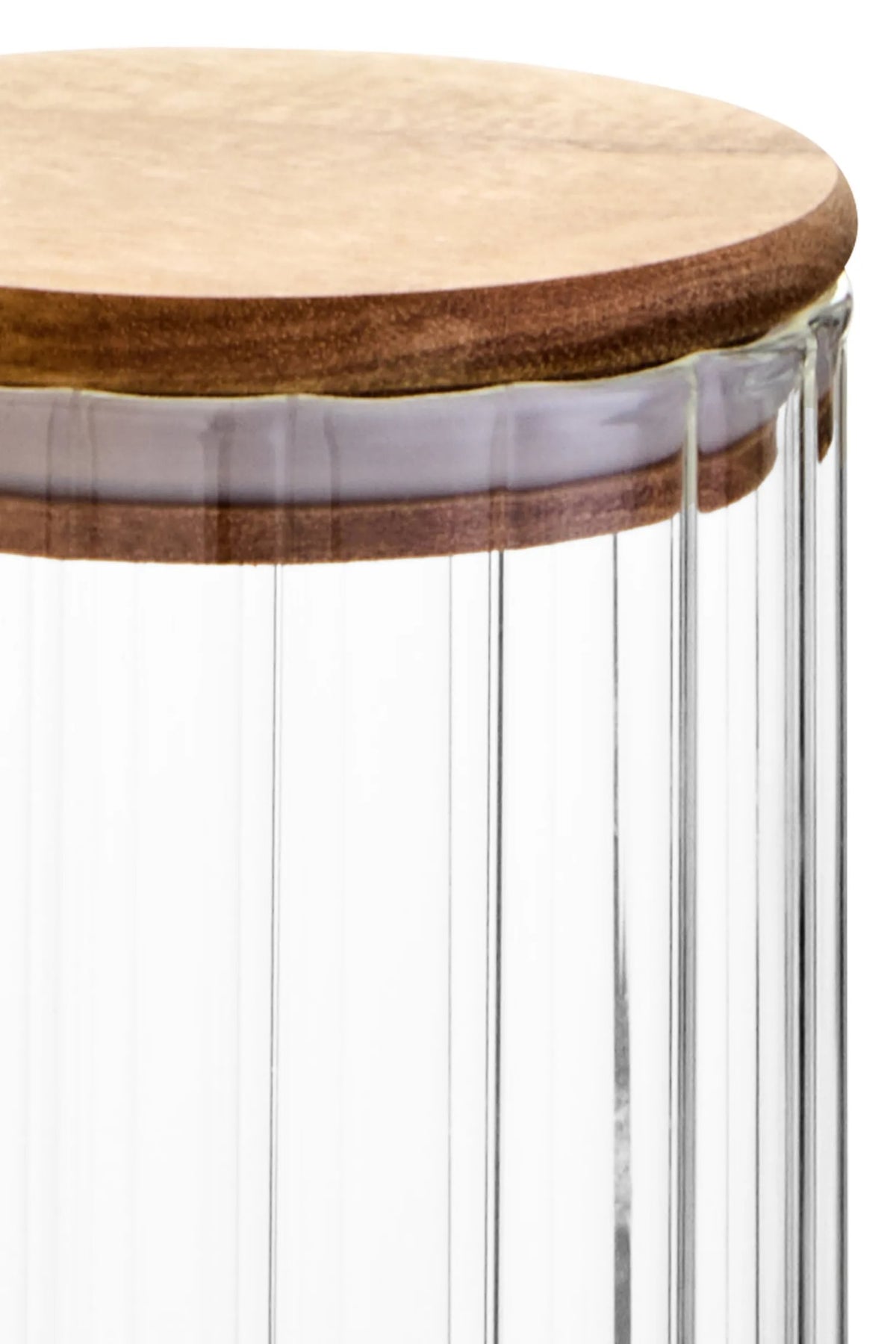 Mylvana Ribbed Acacia Jar 800ml image 2