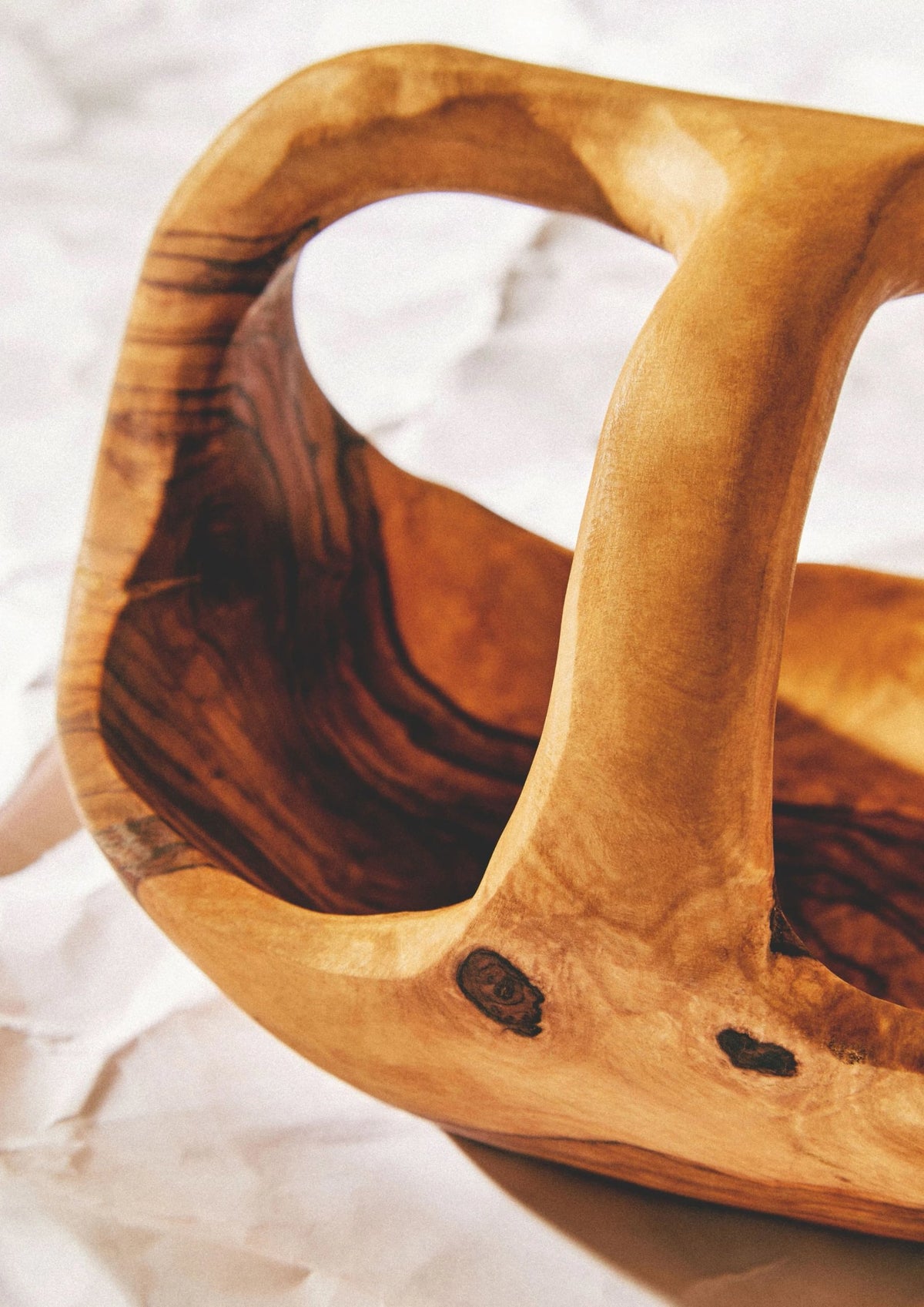 Zendra Olive Wood Fruit Bowl image 7