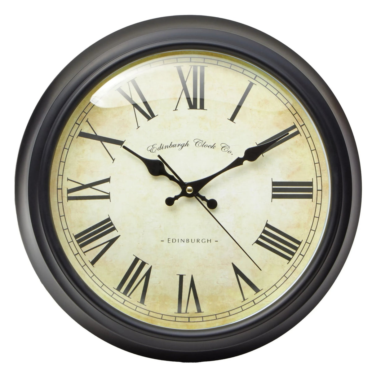 Elvvik Black Lined Rim Wall Clock