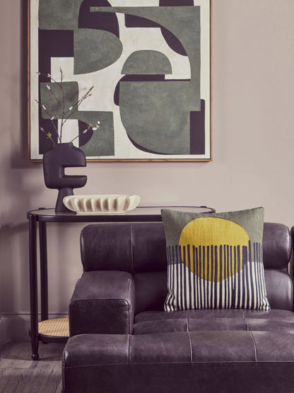 Jorath Green White Square Cushion image 2