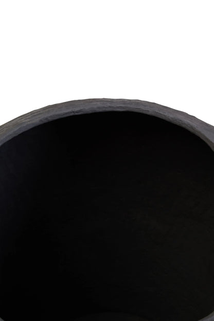 Spoleto Black Cotton Mache Large Planter image 9