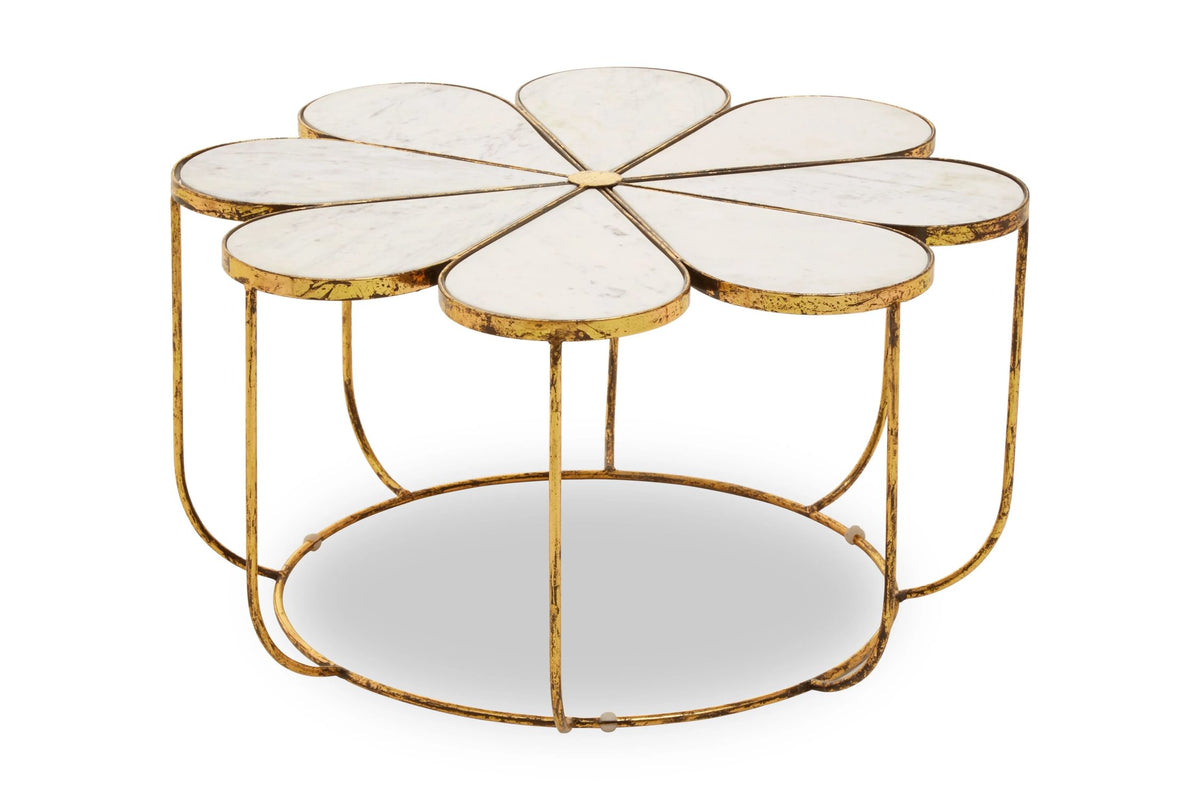Shorehira Petal Coffee Marble Table image 3
