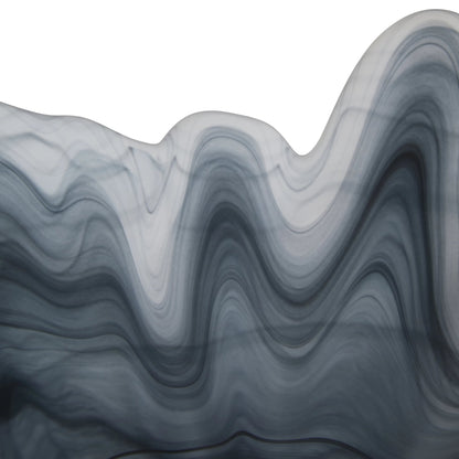 Porsgrunn Grey Fluted Glass Pedestal Bowl image 13